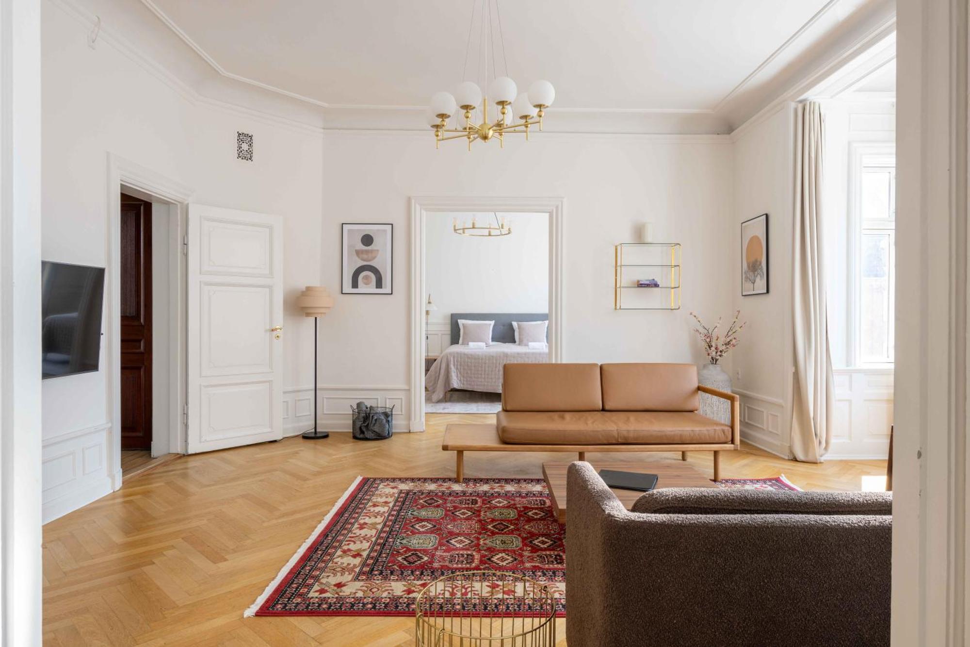 Lovely 3Br Manor Apartment 5 Min From Tivoli Gardens Köpenhamn Exteriör bild
